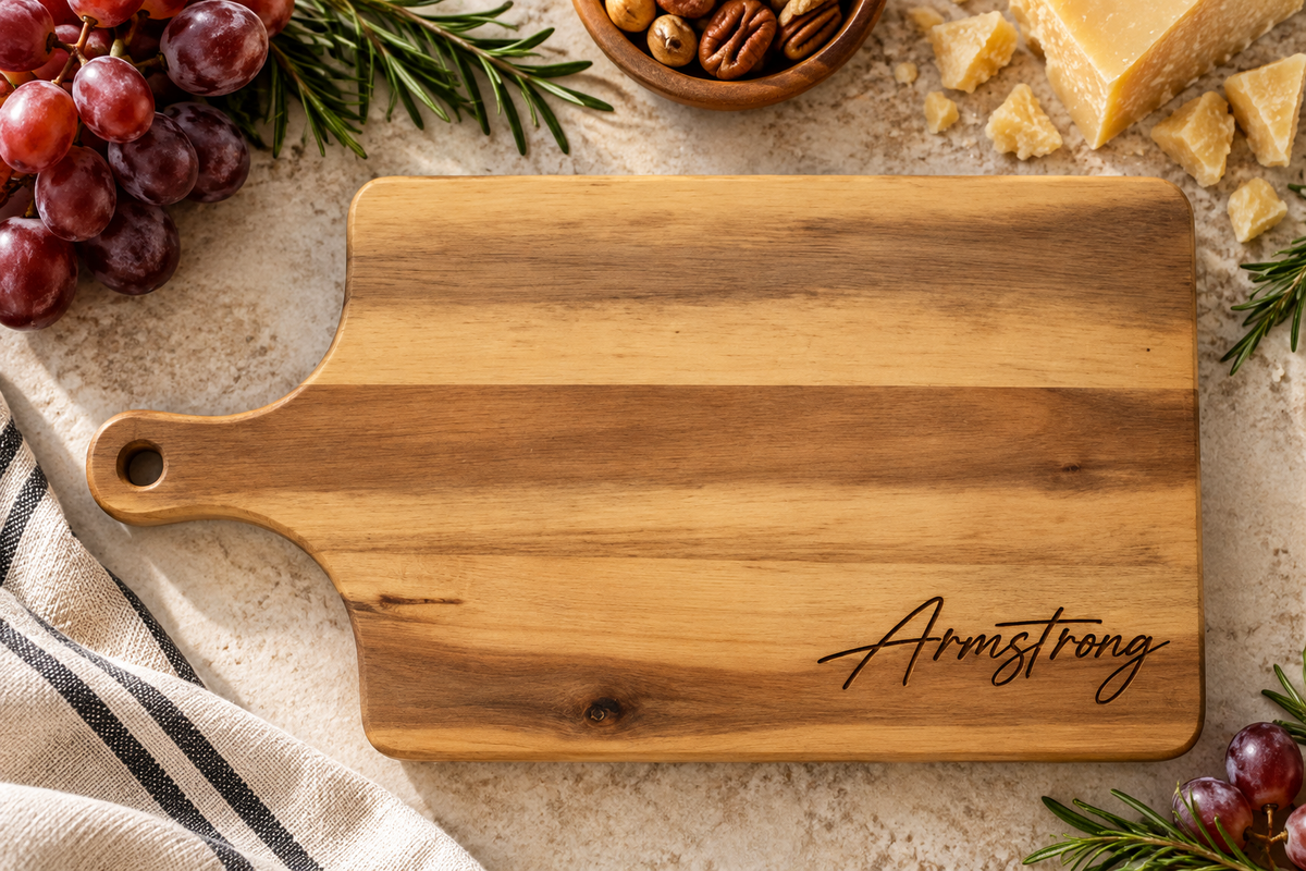 Personalized Acacia Wood Charcuterie Board